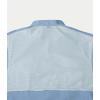 Alimens & Gentle Short Sleeve Fishing Shirt Wicking Fabric Sun Protection Casual Button Down Shirts(Blue)