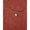 Alimens & Gentle Short Sleeve Fishing Shirt Wicking Fabric Sun Protection Casual Button Down Shirts(Burgundy)