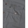 Alimens & Gentle Short Sleeve Fishing Shirt Wicking Fabric Sun Protection Casual Button Down Shirts(Dark Grey)
