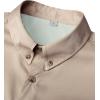 Alimens & Gentle Short Sleeve Fishing Shirt Wicking Fabric Sun Protection Casual Button Down Shirts(Khaki)