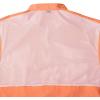 Alimens & Gentle Short Sleeve Fishing Shirt Wicking Fabric Sun Protection Casual Button Down Shirts(Orange)