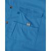 Alimens & Gentle Short Sleeve Fishing Shirt Wicking Fabric Sun Protection Casual Button Down Shirts(Teal Blue)
