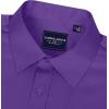 Alimens & Gentle Men’s Dress Shirts Long Sleeve Wrinkle-Free Stretch Shirts Solid Formal Button Down Shirt with Pocket(Ag Purple)