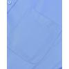 Alimens & Gentle Men’s Dress Shirts Long Sleeve Wrinkle-Free Stretch Shirts Solid Formal Button Down Shirt with Pocket(Blue)