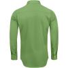 Alimens & Gentle Men’s Dress Shirts Long Sleeve Wrinkle-Free Stretch Shirts Solid Formal Button Down Shirt with Pocket(Bright Green)
