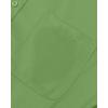 Alimens & Gentle Men’s Dress Shirts Long Sleeve Wrinkle-Free Stretch Shirts Solid Formal Button Down Shirt with Pocket(Bright Green)