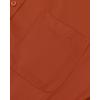 Alimens & Gentle Men’s Dress Shirts Long Sleeve Wrinkle-Free Stretch Shirts Solid Formal Button Down Shirt with Pocket(Burnt /Orange)
