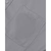 Alimens & Gentle Men’s Dress Shirts Long Sleeve Wrinkle-Free Stretch Shirts Solid Formal Button Down Shirt with Pocket(Grey)