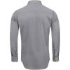 Alimens & Gentle Men’s Dress Shirts Long Sleeve Wrinkle-Free Stretch Shirts Solid Formal Button Down Shirt with Pocket(Grey)