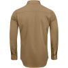 Alimens & Gentle Men’s Dress Shirts Long Sleeve Wrinkle-Free Stretch Shirts Solid Formal Button Down Shirt with Pocket(Khaki)