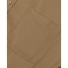 Alimens & Gentle Men’s Dress Shirts Long Sleeve Wrinkle-Free Stretch Shirts Solid Formal Button Down Shirt with Pocket(Khaki)
