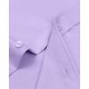 Alimens & Gentle Men’s Dress Shirts Long Sleeve Wrinkle-Free Stretch Shirts Solid Formal Button Down Shirt with Pocket(Lavender /Purple)