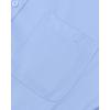 Alimens & Gentle Men’s Dress Shirts Long Sleeve Wrinkle-Free Stretch Shirts Solid Formal Button Down Shirt with Pocket(Light /Blue)
