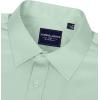 Alimens & Gentle Men’s Dress Shirts Long Sleeve Wrinkle-Free Stretch Shirts Solid Formal Button Down Shirt with Pocket(Light Green)