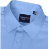Alimens & Gentle Men’s Dress Shirts Long Sleeve Wrinkle-Free Stretch Shirts Solid Formal Button Down Shirt with Pocket(Misty /Blue)