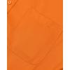 Alimens & Gentle Men’s Dress Shirts Long Sleeve Wrinkle-Free Stretch Shirts Solid Formal Button Down Shirt with Pocket(Orange)