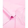 Alimens & Gentle Men’s Dress Shirts Long Sleeve Wrinkle-Free Stretch Shirts Solid Formal Button Down Shirt with Pocket(Pink)