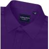 Alimens & Gentle Men’s Dress Shirts Long Sleeve Wrinkle-Free Stretch Shirts Solid Formal Button Down Shirt with Pocket(Purple)