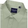 Alimens & Gentle Men’s Dress Shirts Long Sleeve Wrinkle-Free Stretch Shirts Solid Formal Button Down Shirt with Pocket(Sage Green)