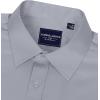Alimens & Gentle Men’s Dress Shirts Long Sleeve Wrinkle-Free Stretch Shirts Solid Formal Button Down Shirt with Pocket(Silver)