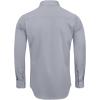 Alimens & Gentle Men’s Dress Shirts Long Sleeve Wrinkle-Free Stretch Shirts Solid Formal Button Down Shirt with Pocket(Silver)