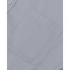 Alimens & Gentle Men’s Dress Shirts Long Sleeve Wrinkle-Free Stretch Shirts Solid Formal Button Down Shirt with Pocket(Silver)