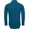 Alimens & Gentle Men’s Dress Shirts Long Sleeve Wrinkle-Free Stretch Shirts Solid Formal Button Down Shirt with Pocket(Turquoise)