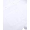 Alimens & Gentle Men’s Dress Shirts Long Sleeve Wrinkle-Free Stretch Shirts Solid Formal Button Down Shirt with Pocket(White)