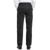 Alimens & Gentle Men’s Corduroy Pant Straight Fit Flat-Front Casual Chino Pants(Black)