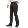 Alimens & Gentle Men’s Corduroy Pant Straight Fit Flat-Front Casual Chino Pants(Coffee)