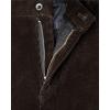Alimens & Gentle Men’s Corduroy Pant Straight Fit Flat-Front Casual Chino Pants(Coffee)