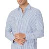 Alimens & Gentle Men’s Plaid Button Down Shirt Long Sleeve Dress Shirt Regular Fit Business Casual Gingham Shirts(Blue Plaid)