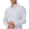 Alimens & Gentle Men’s Plaid Button Down Shirt Long Sleeve Dress Shirt Regular Fit Business Casual Gingham Shirts(Blue/Red Gingham)