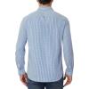 Alimens & Gentle Men’s Plaid Button Down Shirt Long Sleeve Dress Shirt Regular Fit Business Casual Gingham Shirts(Dark Blue Gingham)