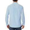 Alimens & Gentle Men’s Plaid Button Down Shirt Long Sleeve Dress Shirt Regular Fit Business Casual Gingham Shirts(Dark Blue /White Check)