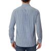Alimens & Gentle Men’s Plaid Button Down Shirt Long Sleeve Dress Shirt Regular Fit Business Casual Gingham Shirts(Navy Blue/White Check)
