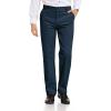 Alimens & Gentle Men’s Corduroy Pant Straight Fit Flat-Front Casual Chino Pants(Indigo Blue)