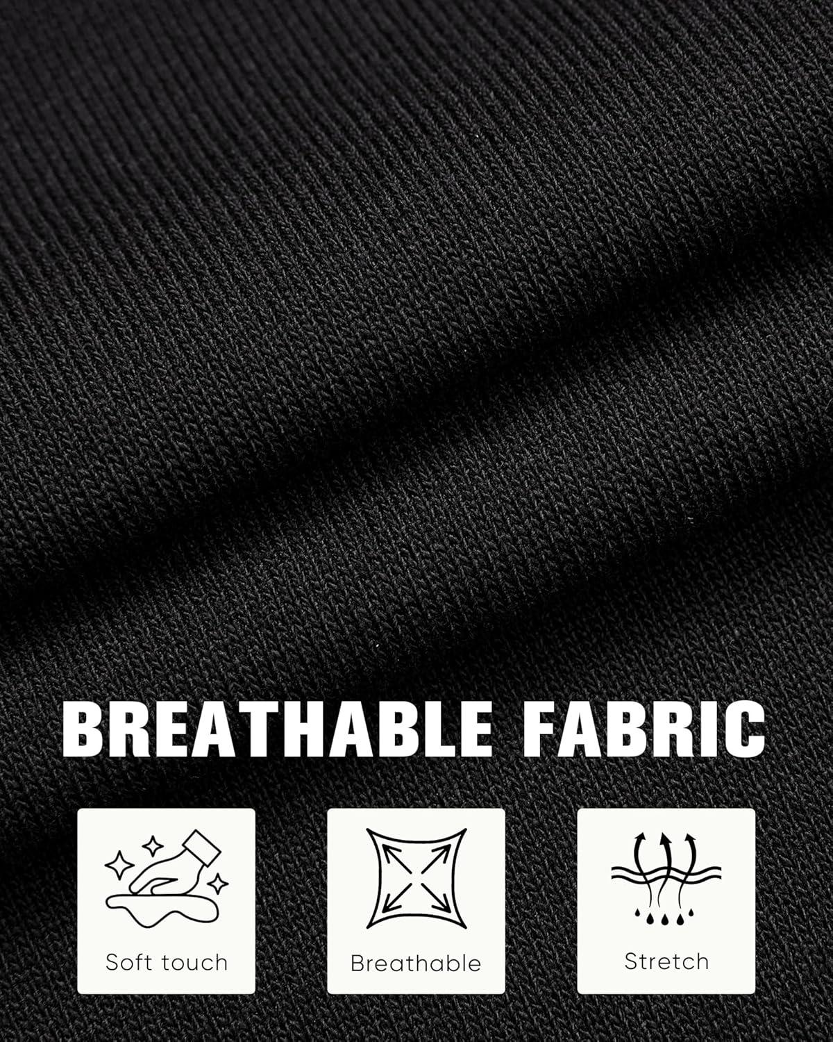 imageAlimens amp Gentle Mens Knit Shirt Short Sleeve Button Down Shirt Textured Casual Summer Beach Polo ShirtsBlack