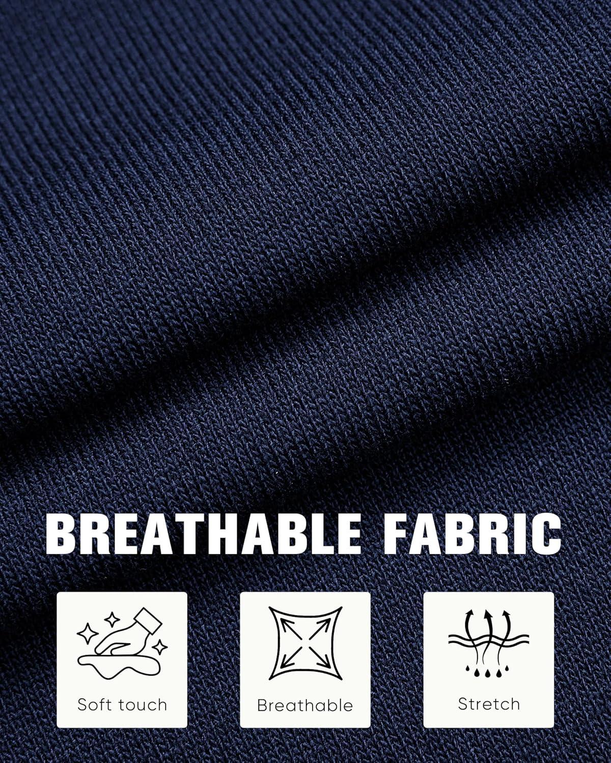 imageAlimens amp Gentle Mens Knit Shirt Short Sleeve Button Down Shirt Textured Casual Summer Beach Polo ShirtsNavy Blue