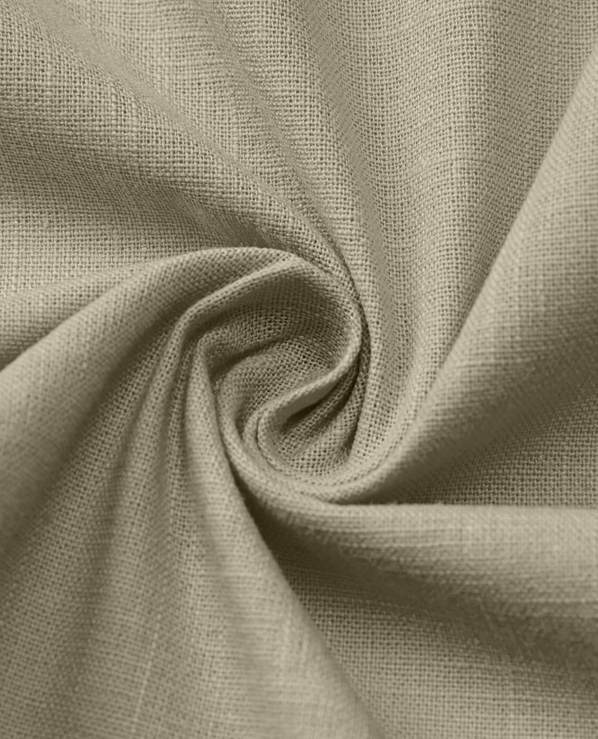 imageAlimens amp Gentle Mens Linen Shirt Short Sleeve Casual Cotton Button Down Shirts Collared Summer ShirtsSandy Beige