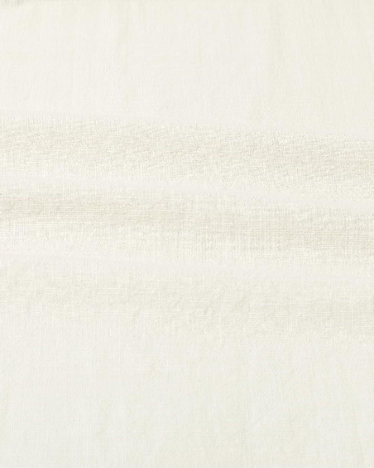 imageAlimens amp Gentle Mens Linen Shirts Cotton Hawaiian Shirts Short Sleeve Button Down Shirts Casual Summer Beach TopsAcreamy White