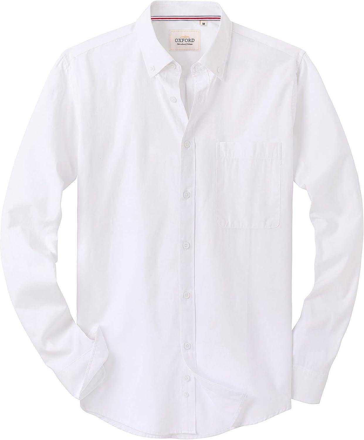 imageAlimens amp Gentle Mens Oxford Shirts Stretch Dress Shirt for Men Casual Formal Business Work Long Sleeve Button Down Shirts