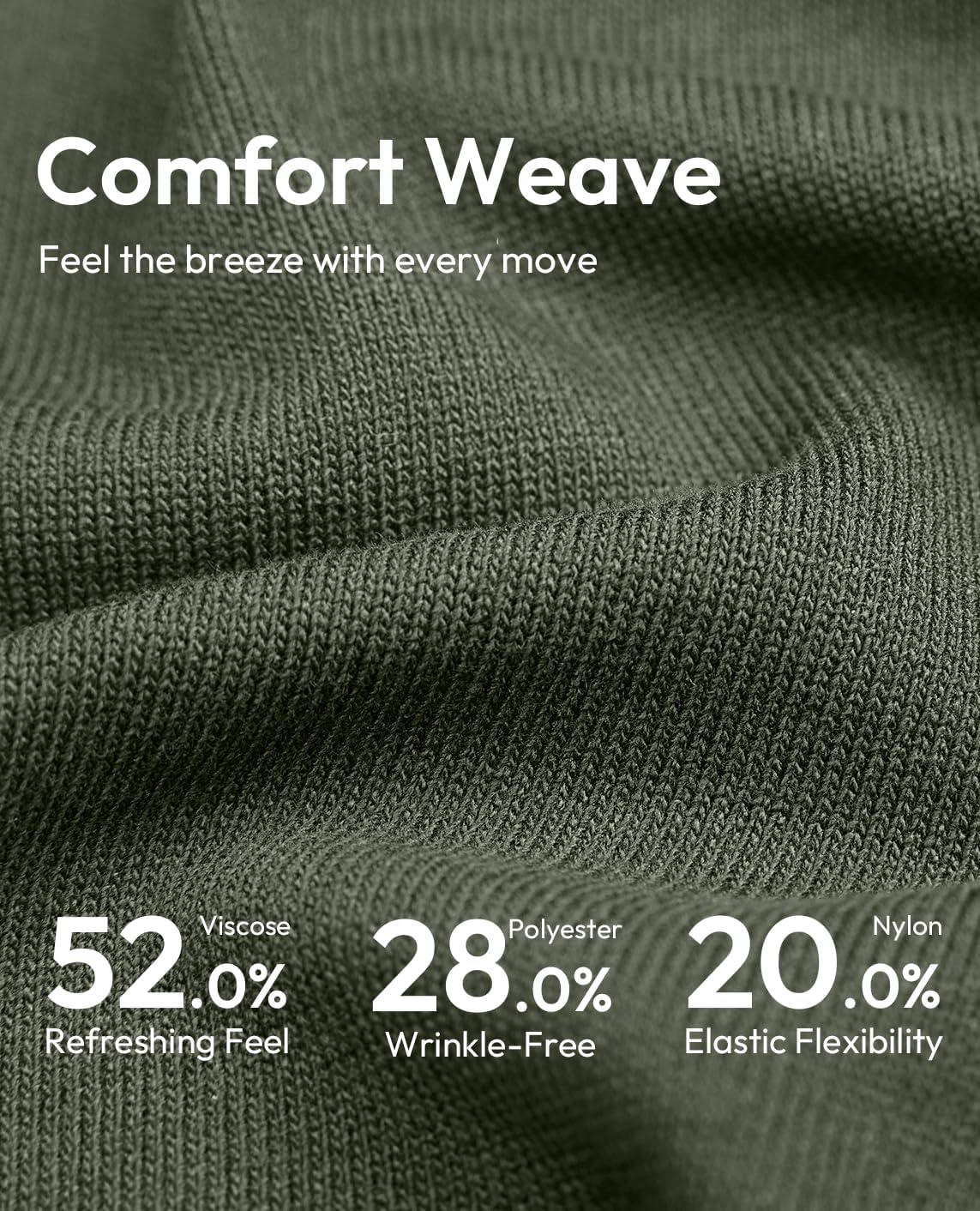 imageAlimens amp Gentle Mens Shirts Casual Button Down Shirts Beach Vintage Knit Short Sleeve Polo Shirt for Men11army Green