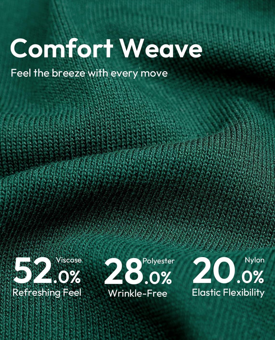imageAlimens amp Gentle Mens Shirts Casual Button Down Shirts Beach Vintage Knit Short Sleeve Polo Shirt for Men12dark Green