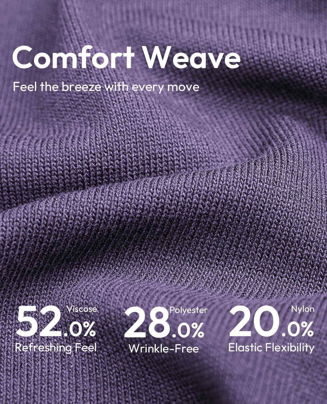 imageAlimens amp Gentle Mens Shirts Casual Button Down Shirts Beach Vintage Knit Short Sleeve Polo Shirt for Men18light Purple
