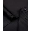 Alimens & Gentle Boy’s Short Sleeve Dress Shirts Wrinkle Free Solid Casual Button Down Shirts with Pocket(Black)
