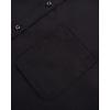 Alimens & Gentle Boy’s Short Sleeve Dress Shirts Wrinkle Free Solid Casual Button Down Shirts with Pocket(Black)