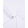 Alimens & Gentle Boy’s Short Sleeve Dress Shirts Wrinkle Free Solid Casual Button Down Shirts with Pocket(White)