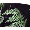 Alimens & Gentle Hawaiian Shirt for Men Summer Beach Casual Short Sleeve Button Down Shirts Printed Tropical Vacation Shirts(Black Green)