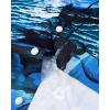 Alimens & Gentle Hawaiian Shirt for Men Summer Beach Casual Short Sleeve Button Down Shirts Printed Tropical Vacation Shirts(Blue Beach)